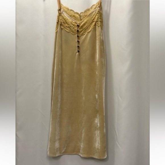 ARATTA SILENT JOURNEY• mustard•mini spaghetti strap slip dress •never worn • $30 - Picture 1 of 4